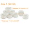 25 Pieces White 60S/2 (90WT) Prewound Bobbin Thread Plastic Size A SA156 for Embroidery and Sewing Machines DIY Embroidery Thread Sewing Thread Cottonized Soft Feel Polyester Thread